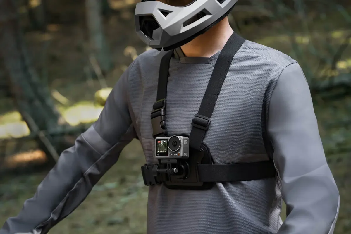 DJI Osmo Action Chest Strap Mount Comfortable to wear, with an adjustable camera tilt angle for DJI Osmo Action 5 Pro/Osmo 360