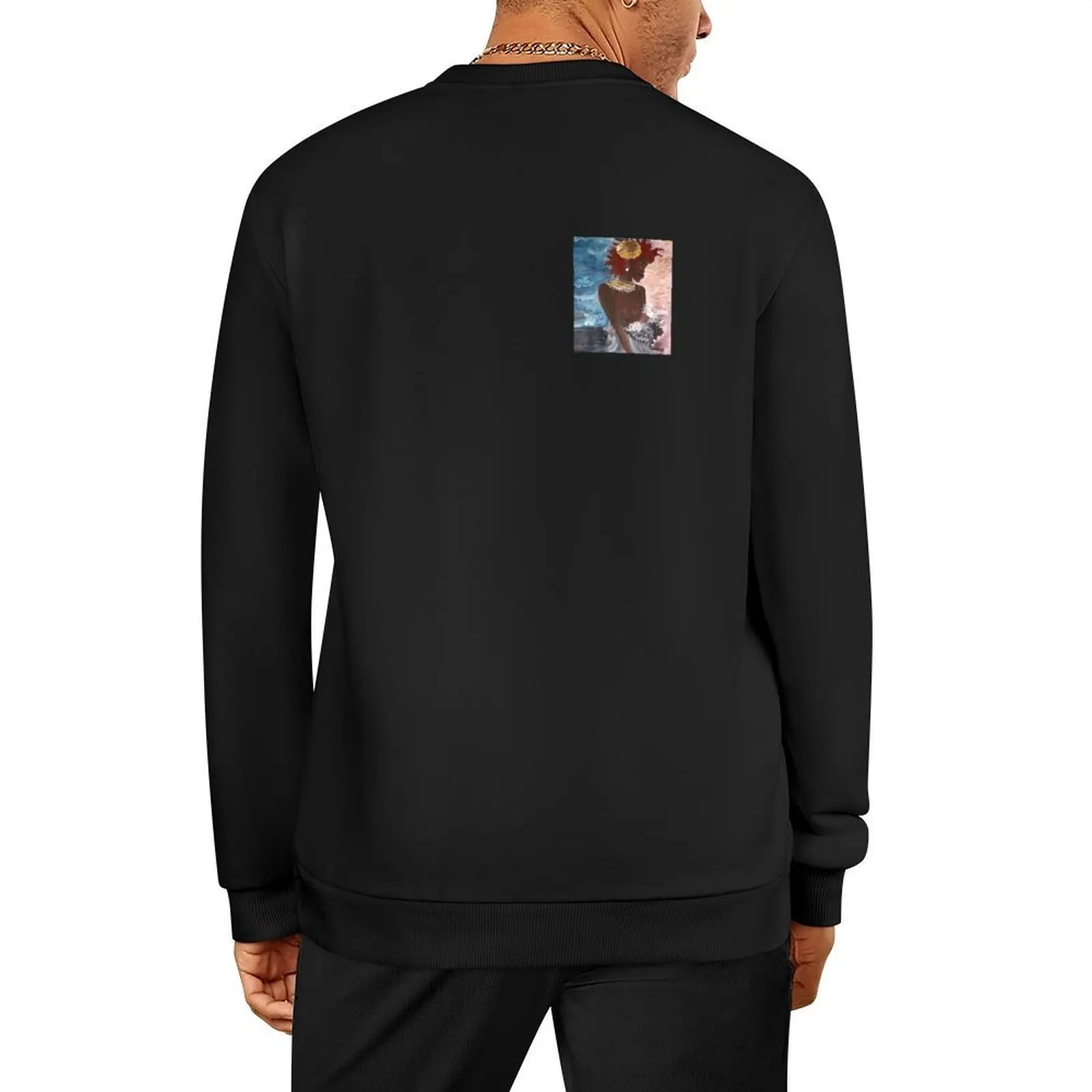 

YEMAYA: Goddess of the Sea Pullover men's winter sweater men's coat autumn jacket men fashion men sweatshirts