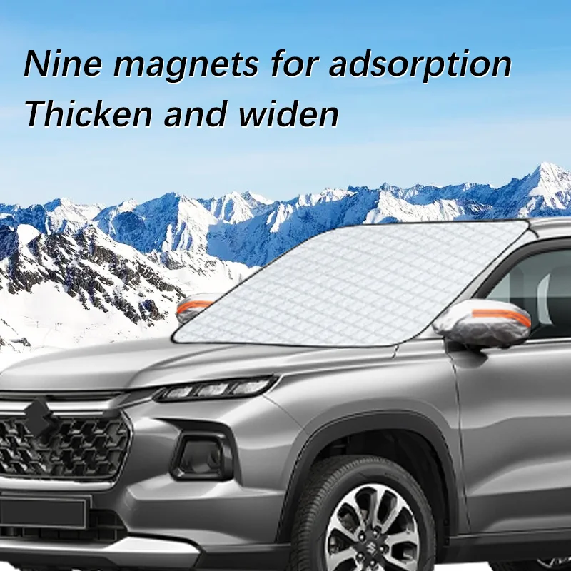 

Magnetic Car Windshield Snow Cover Winter Ice-Frost Guard Sun Shade Protector For Suzuki Grand vitara Exterior Accessories