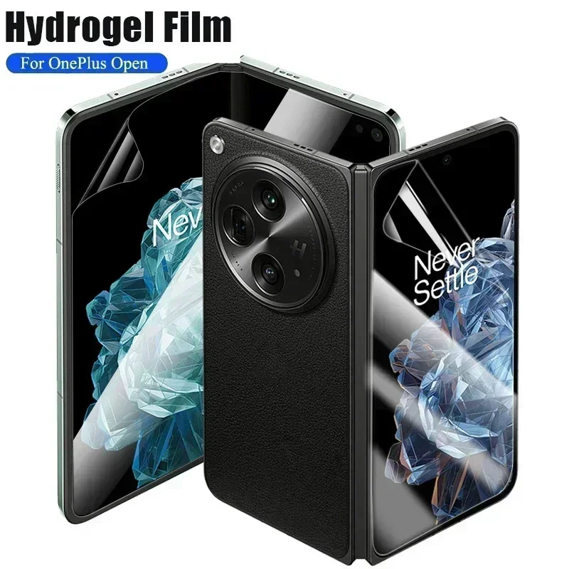 

2in1 Hydrogel Film For OnePlus Open Full Coverage Front and Inner Screen Protector Soft Protective Film For OnePlus Open Film