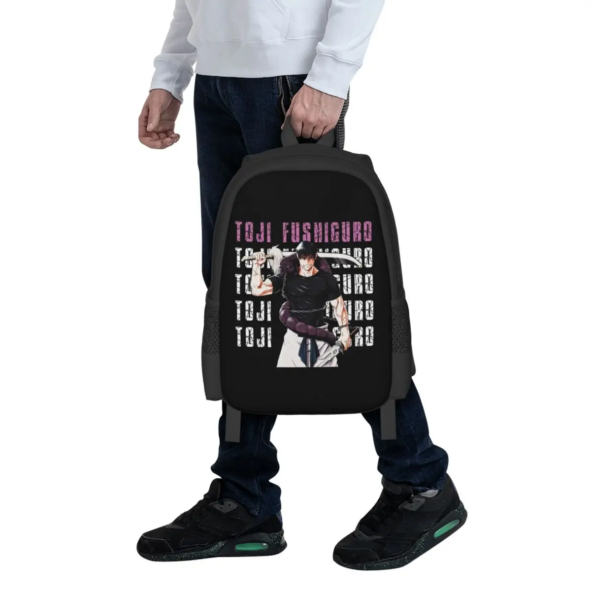 

Jujutsu Kaisen Toji Fushiguro Student Backpack School Bag Hiking Travel Daypack for Men Women Fashion Bookbag Shoulder Bags