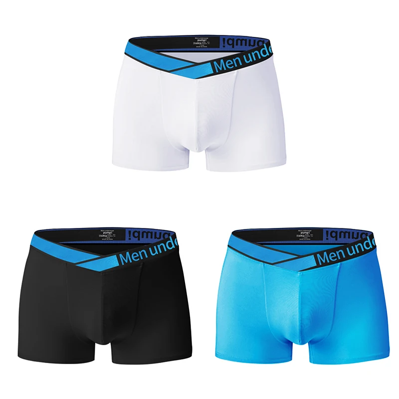 

3pcs Men Underwear Boxer Shorts Set Modal Soft Sexy Boxers Male Low Wasit Comfortable Fitness Sports Men's Boxershorts Free Ship