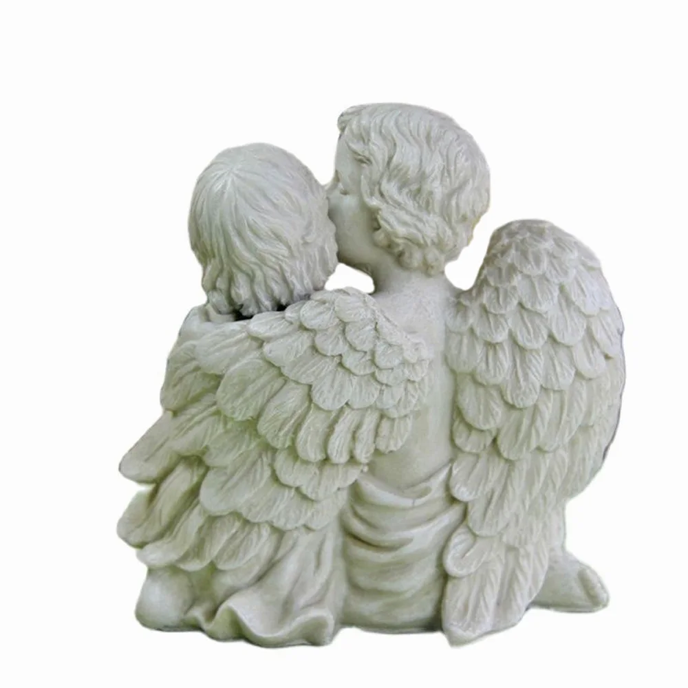 LXYY 3D Angel Candle Silicone Mould Kissing Couple DIY Clay Plaster Resin Soap Wedding Mold