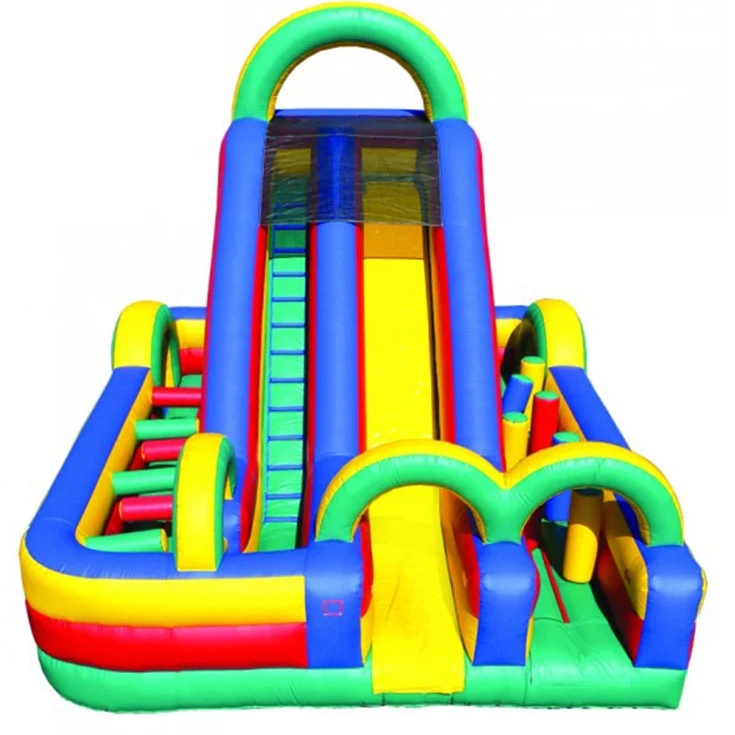

Blow up Kids Adult Bounce House Air Slide Inflatable Obstacle Course