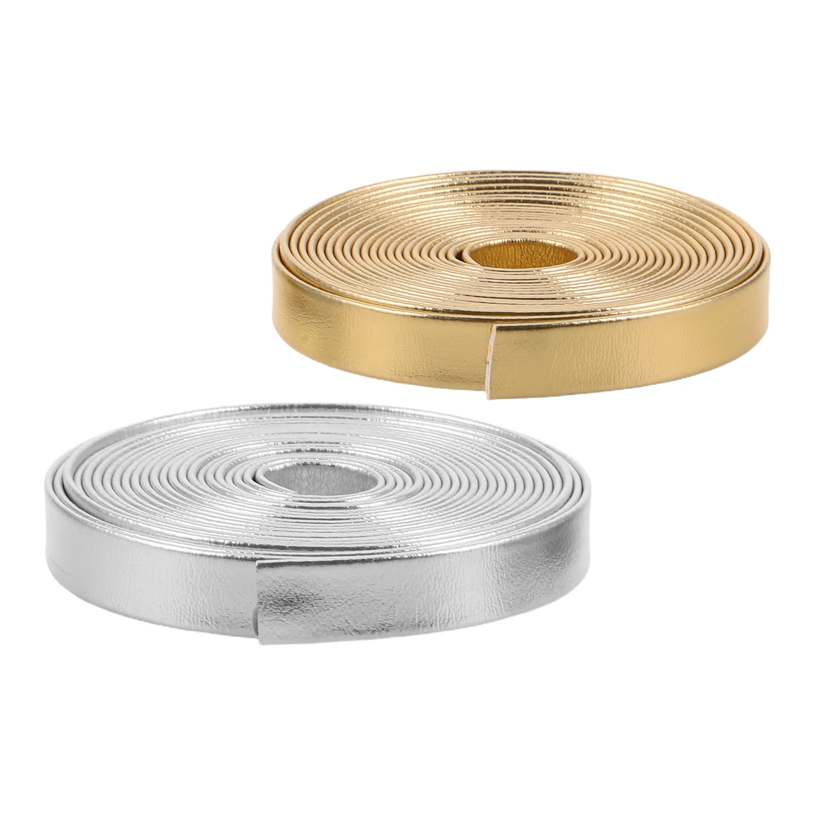 

2Pcs 8Mm Wide PU Strip 2M Long Artificial Strap for DIY Jewelry Bracelet Bag Edging Craft Making Semi-Finished