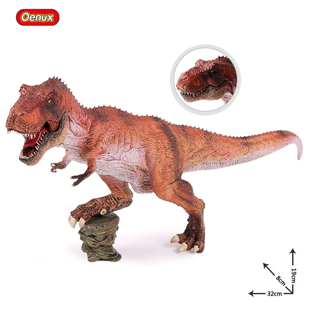 Oenuxジュラ紀クラシック肉食王t-rexティラノサウルスレックス恐竜死体モデルアクションフィギュアbrinquedo教育玩具 -  AliExpress