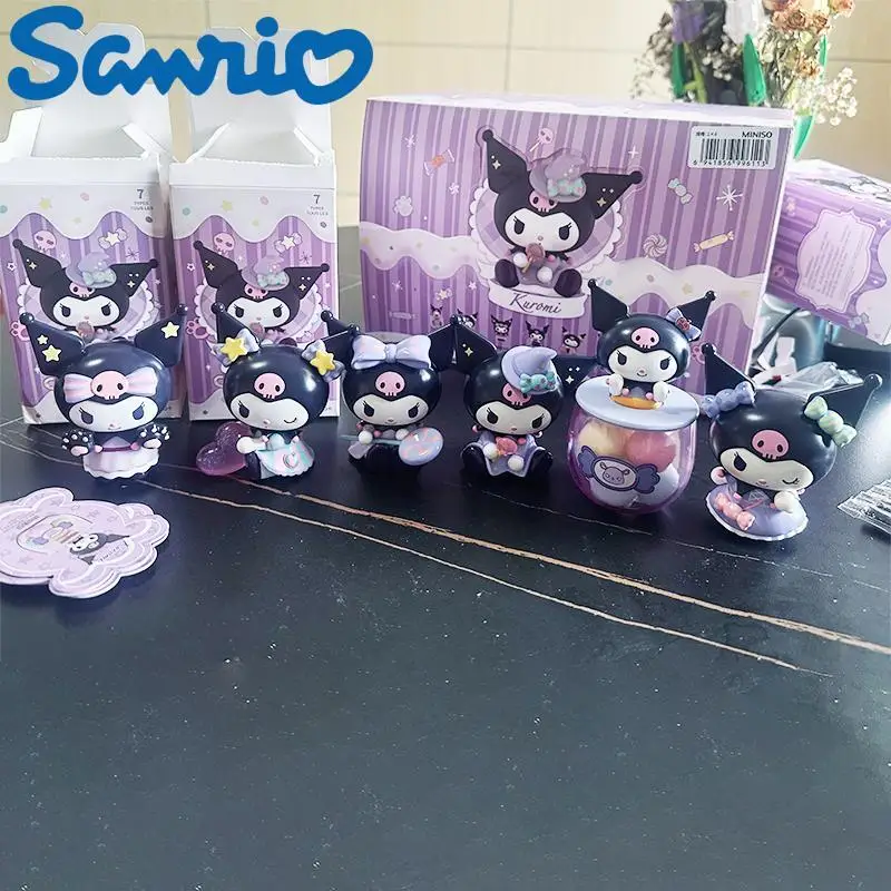 Genuine Sanrio Kuromi Blind Box Trick Or Treat Without Sugar Anime Surprise Box Kawaii Mysterious Guess Bag Figure Doll Toy