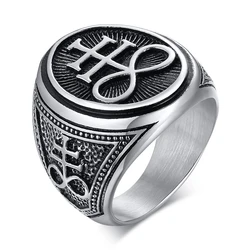 Stainless Steel Mens Ring Signet Jewelry