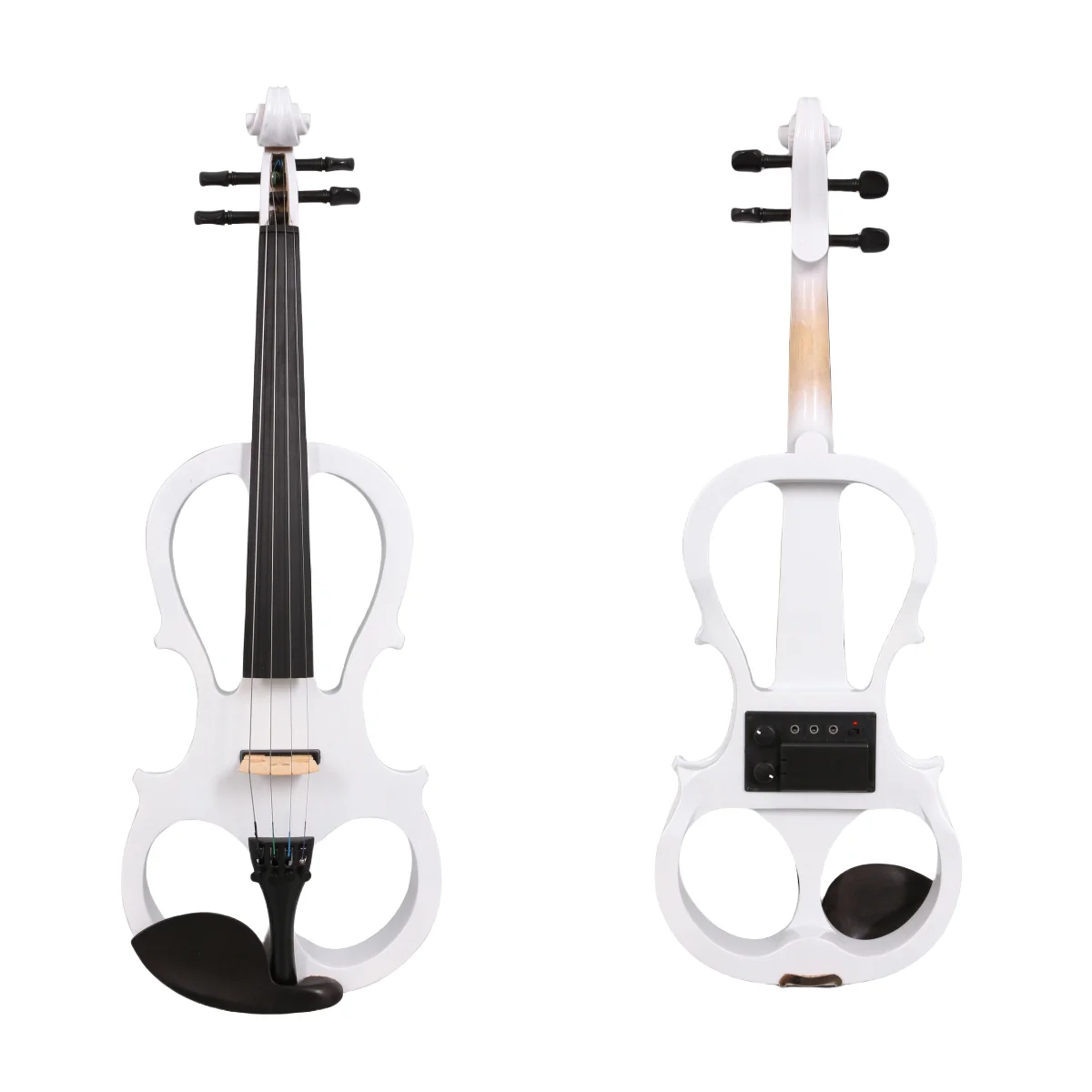 Viola Electric Solid Wood New 4 String 16 Inch Full Set Accessories Ebony Fittings Ebony Peg Fingerboard