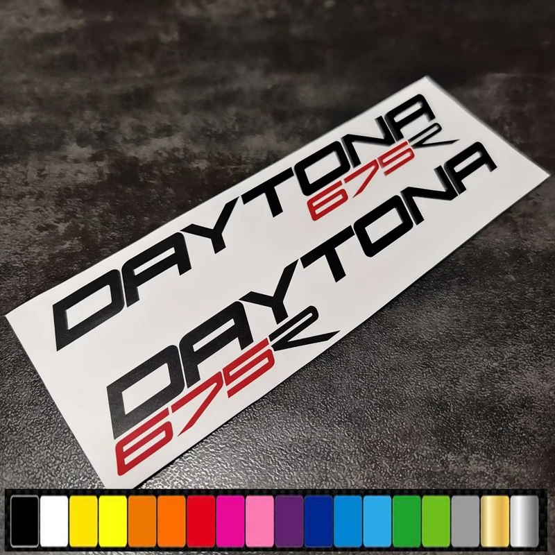

200mm x 35mm Motorcycle Die Cut Vinyl DAYTONA 675R Fairing Stickers Decals For Daytona 675R 675