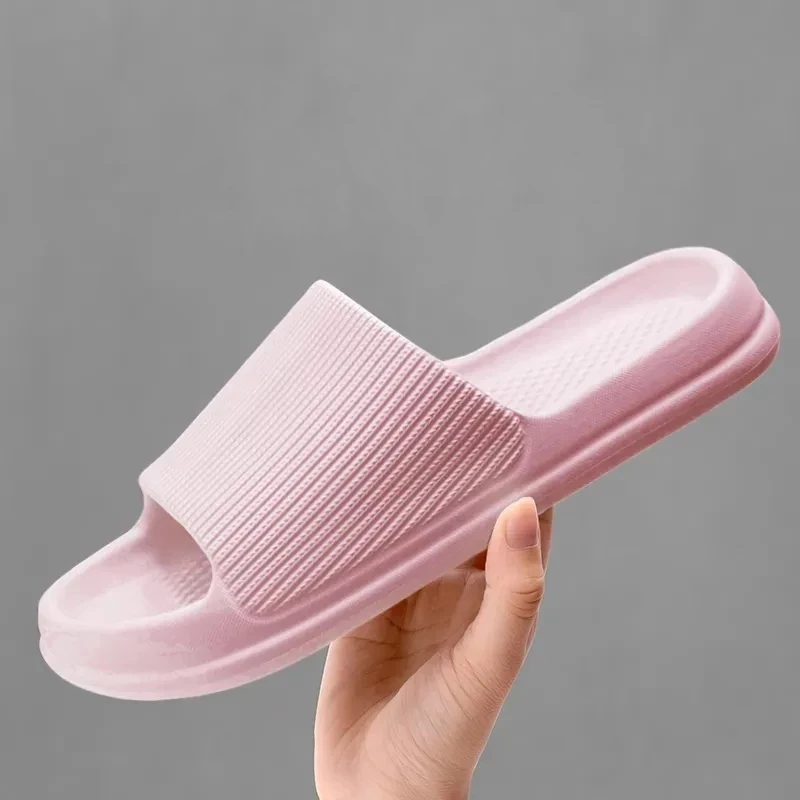 Xiaomi-zapatillas de baño con plataforma gruesa para mujer, chanclas antideslizantes de suela suave EVA para interiores, chanclas de verano