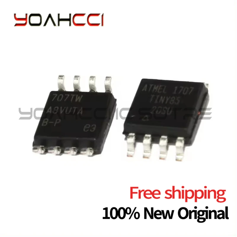 (5-100piece)100% New ATTINY85-20SU ATTINY85 20SU TINY85-20SU TINY85 20SU sop-8 Chipset Original free shipping