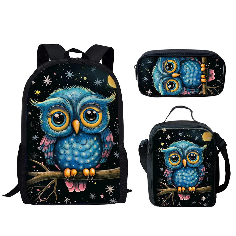 

Belidome 3Pcs School Bags for Teen Girls Funny Eagie Print Casual Women Backpack Bookbag for College Student Mochila Infantil