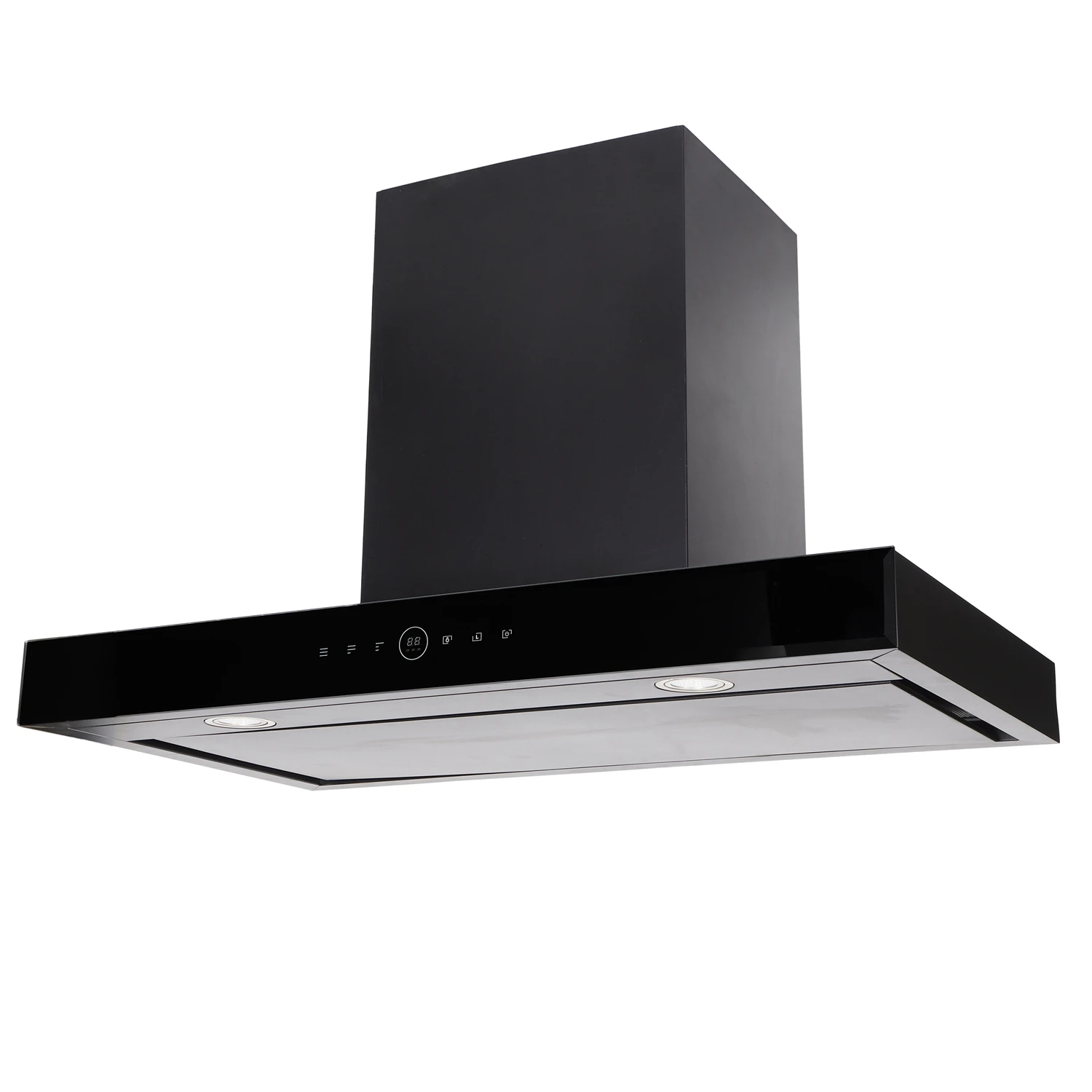 

Smart Island Range Hoods Vented Exhaust Low Noise 3-Speed Push Button Control Class Energy Efficiency for Hotel
