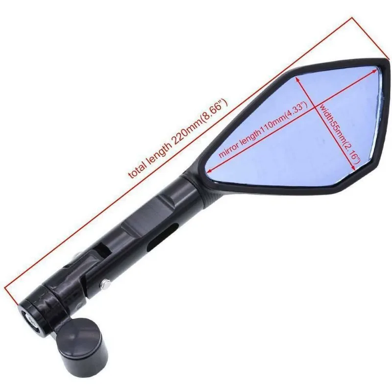 Motorcycle Accessories Aluminum Rear View Rearview Mirrors Side Mirror For YAMAHA MT07 MT09 For Honda CB650F For Kawasaki Z900