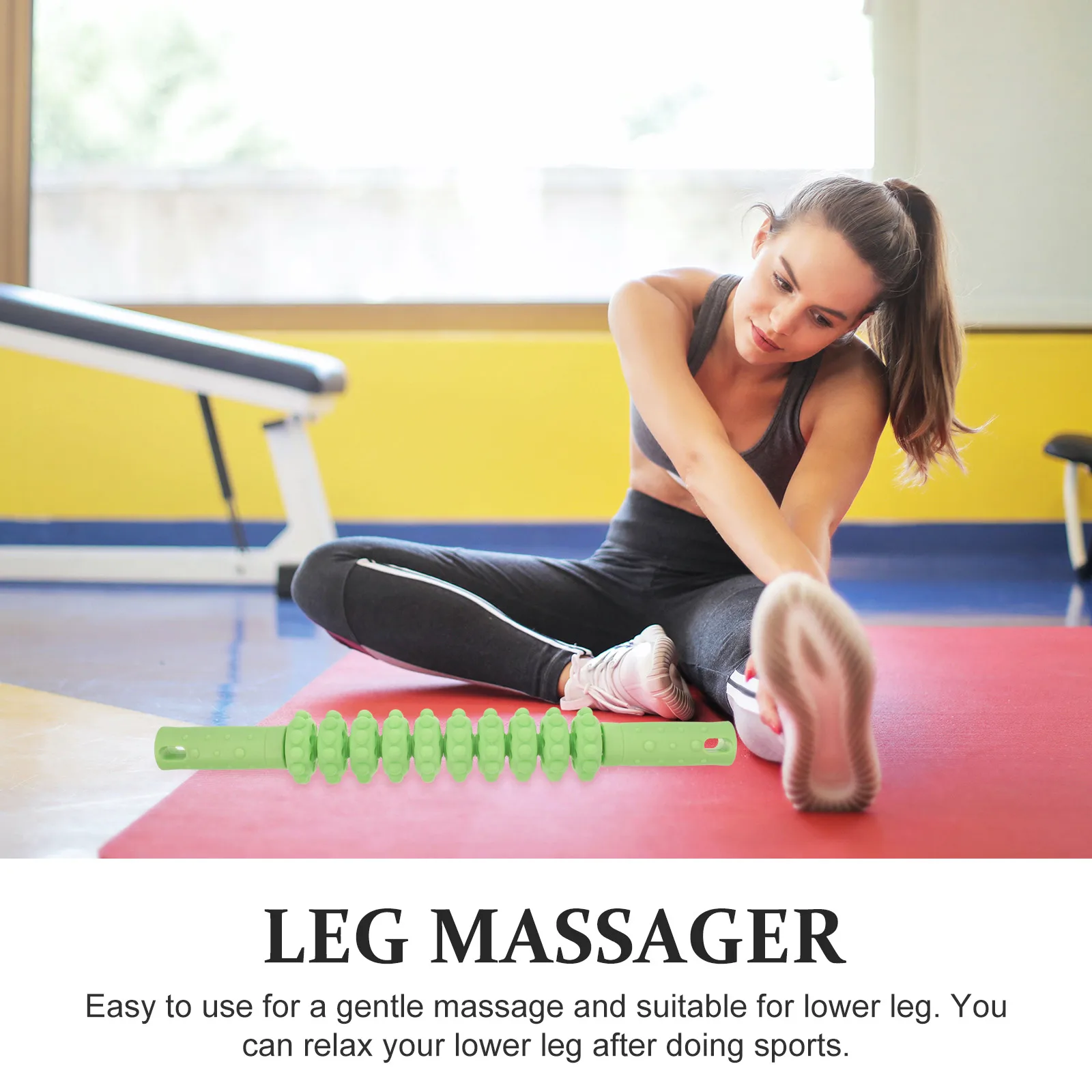 

Ролик-массажер для ног, ручная массажная палочка для мышц, портативный ролик для икр для облегчения боли, инструмент для восстановления нижней части ног