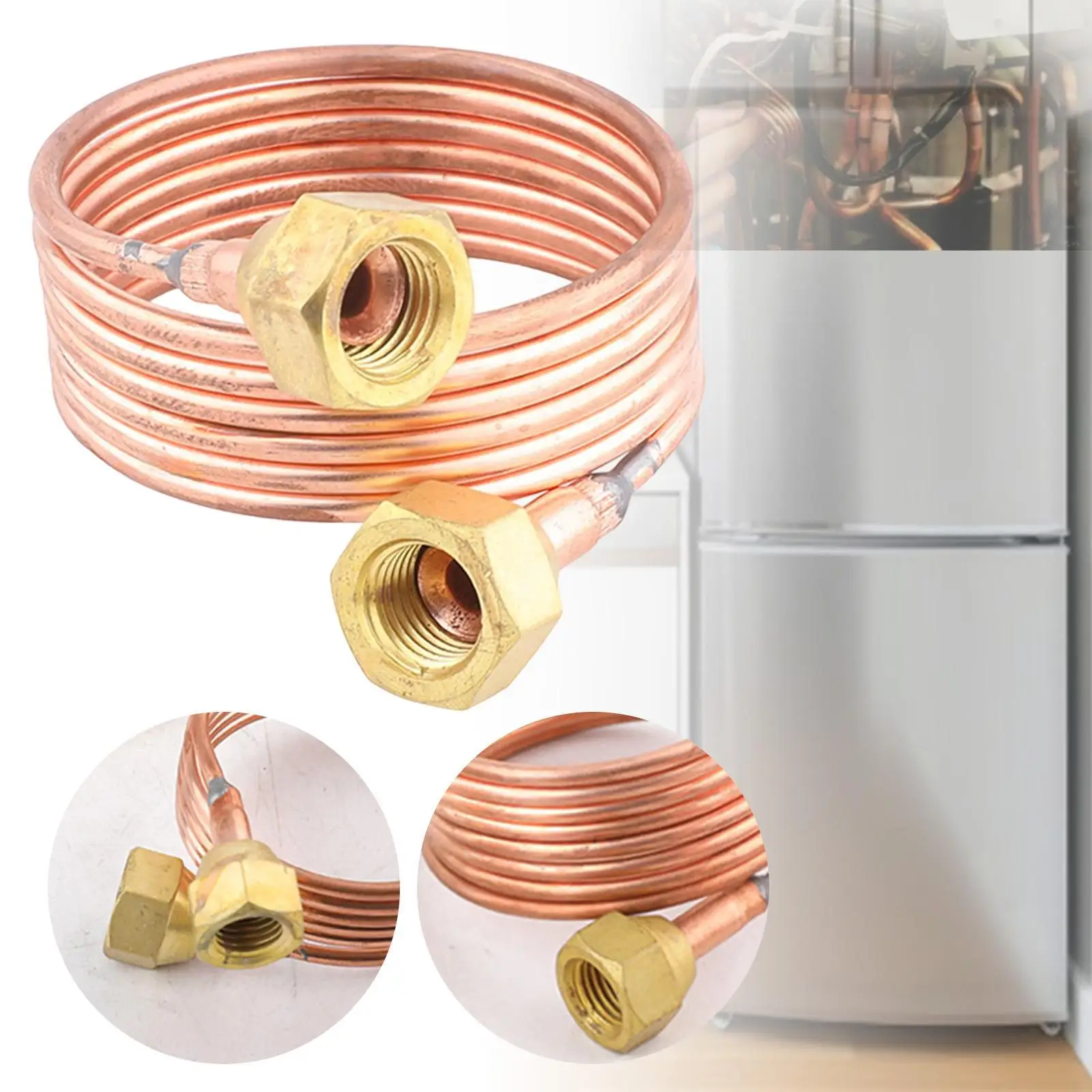 Refrigerator Tube Easy to Install Sturdy Compact DIY 3mm Capillary Tubing for Refrigerating Cabinet Refrigerator Hardware Tool