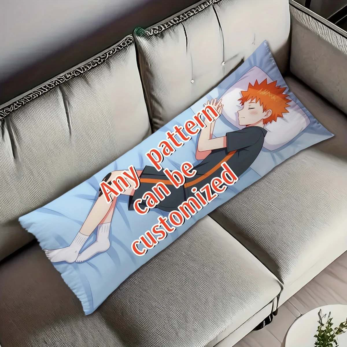 1 personalized photo customized long pillow, 20x54 inches, short plush, without padding, single-sided printing, perfect parent g