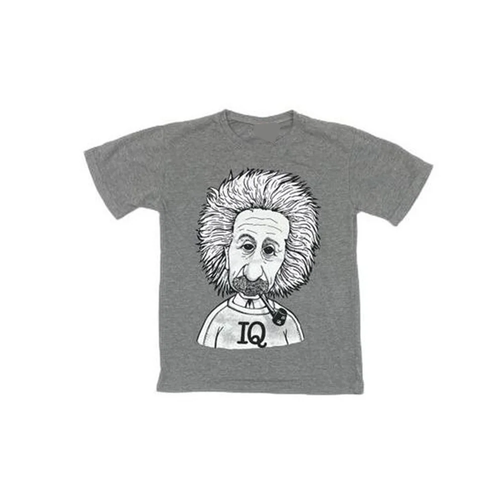 

Summer New Retro Einstein Short-sleeved Summer Men's And Women's Cotton Breathable Large Round-Neck Surf T-shirt Beach Wear