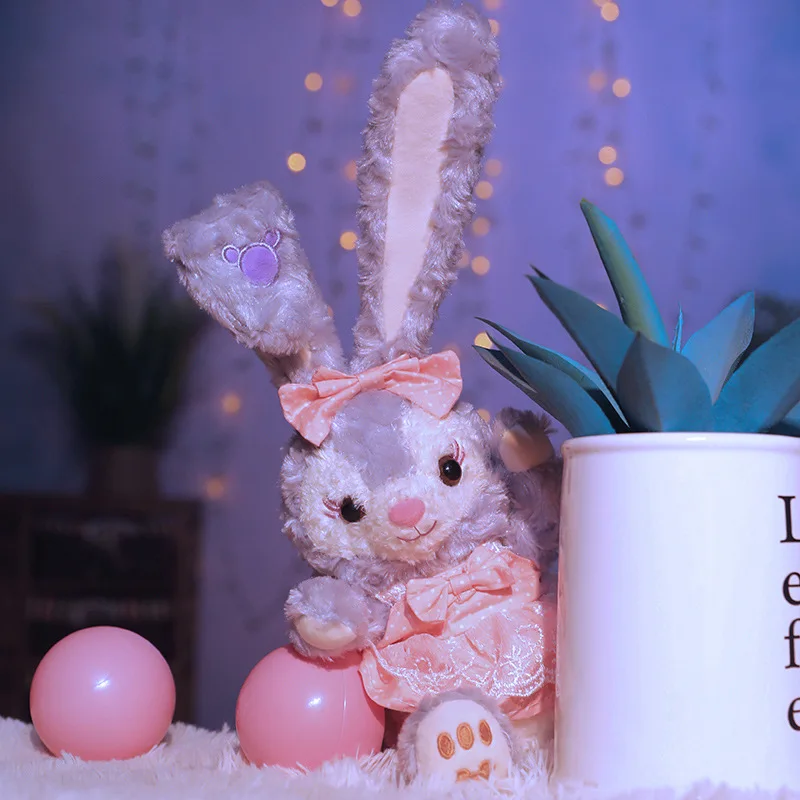 Disney Anime Figure Internet Celebrity Delu Duffy Rabbit Toy Little White Rabbit Doll Doll Pillow Children's Birthday Gift Doll