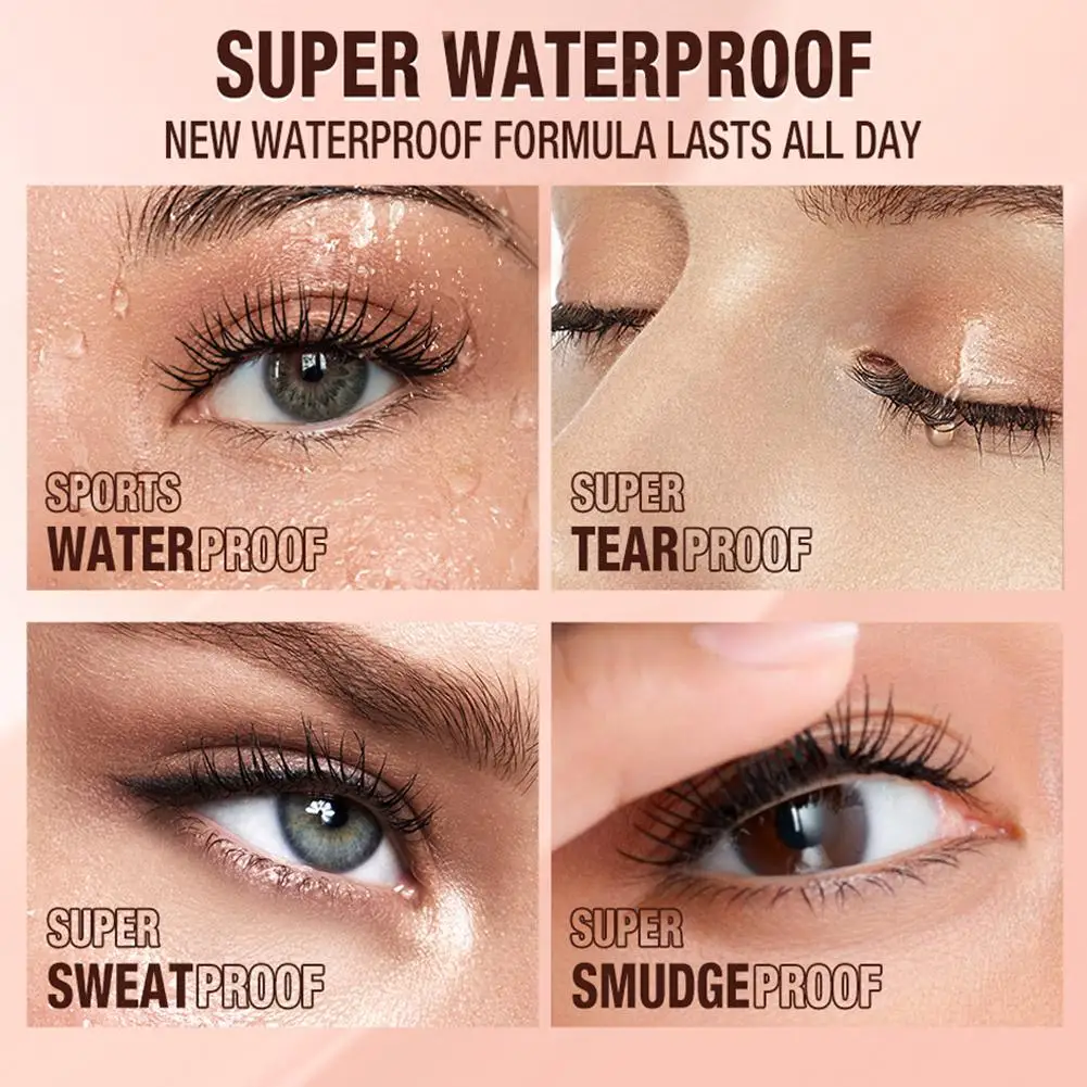 Roze Mascara Waterdichte Langdurige 36H Smudge-Proof Wimpers Oogmake-Up Volume Dikke Curling Wimper Verlenging Verlenging D3z6