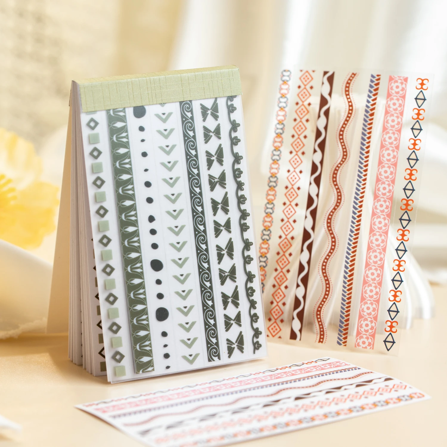 Gap Series Vintage Lace Flower Pattern Landscape Sticker Book Creative DIY Journal Material Collage Scrapbooking Stationery