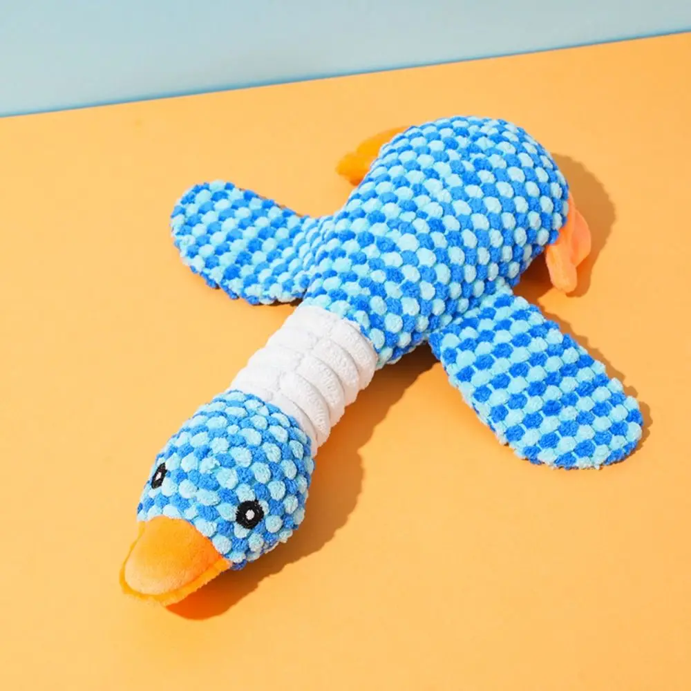 Creative Fun Duck Shape Dog Toy Interactive Teeth Cleaning Quacking Pet Toys Sound Dog Supplies Pet Duck Squeak Toy Cat