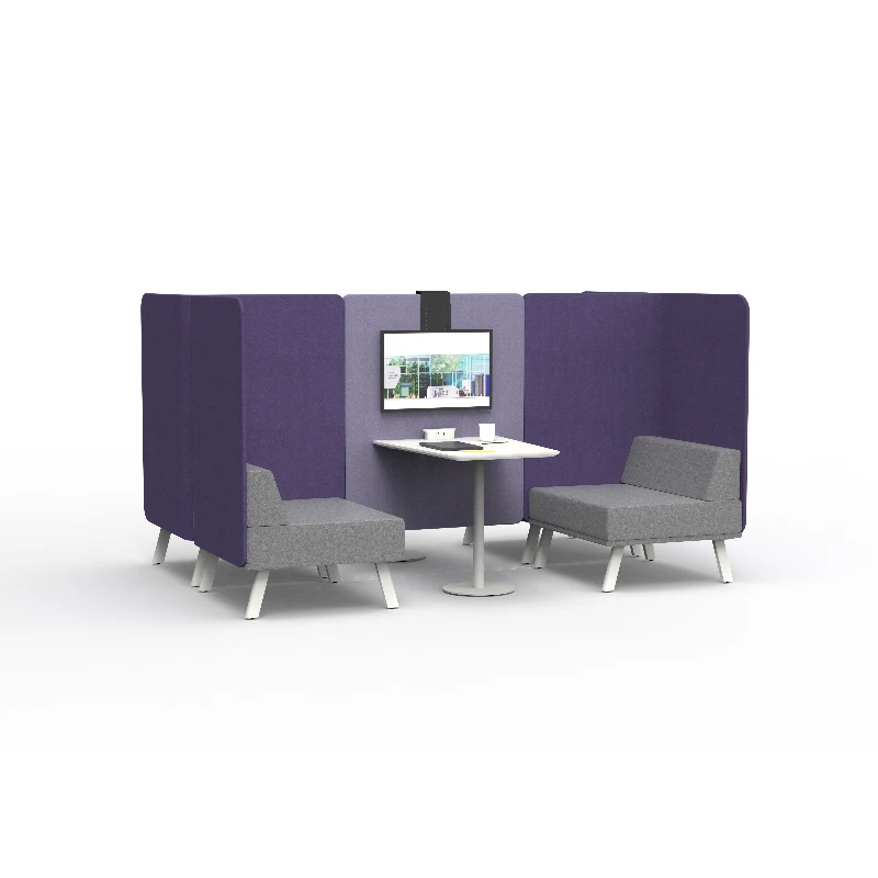 

Combination sofa set with high backrest and metal frame