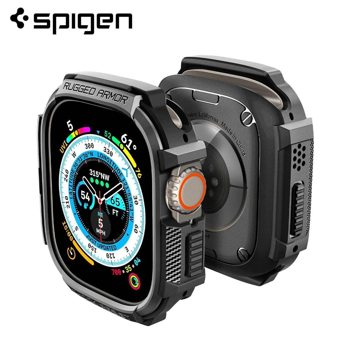 Etui Spigen Rugged Armor do Apple Watch Ultra 3/2/1 (49 mm)