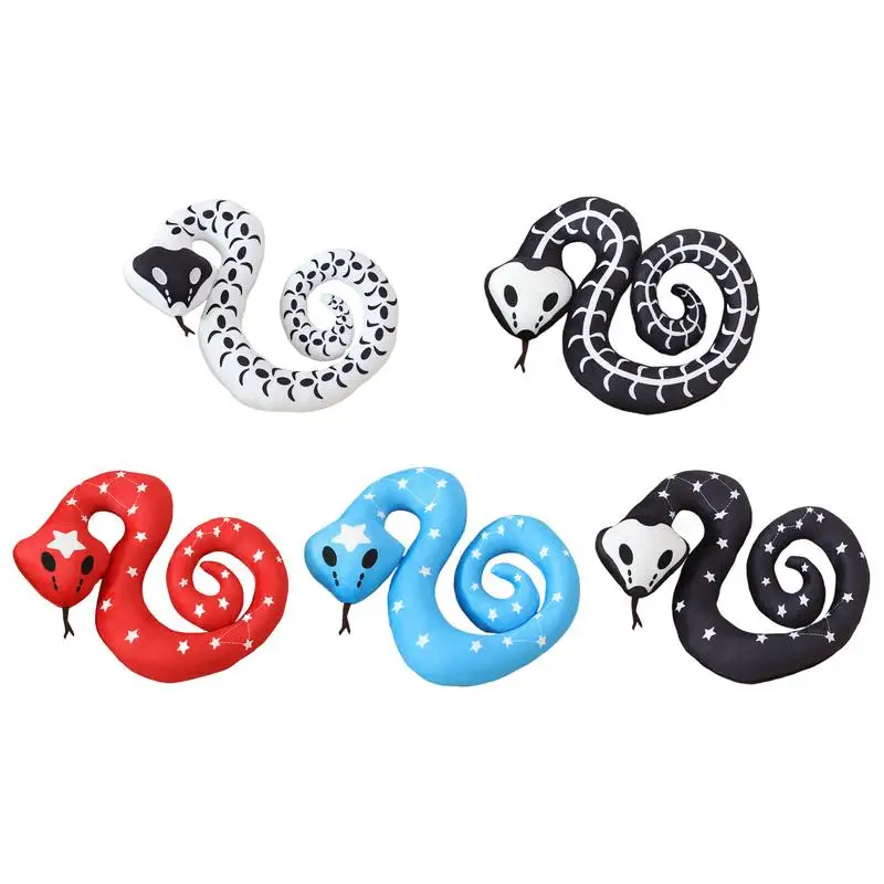 Snake Stuffed Animal Simulation Animal Toys 24 Inches Creative Kids Soft Cartoon Plush Stuffed Pillow For Home Decoration