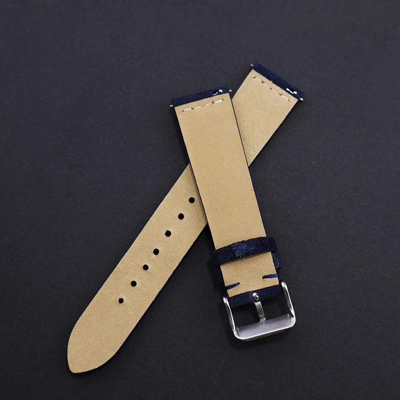 Suede Watch Bracelet 20mm 22mm Handmade Suede Strap For Huawei Watch GT3 Soft Wristband Belt Accessories