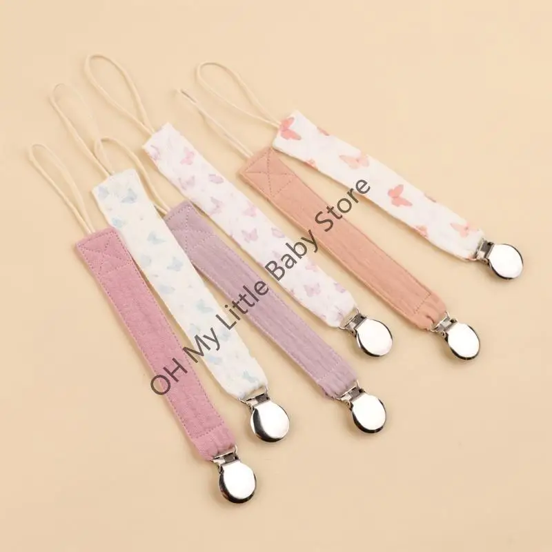 M76C 6 قطعة هوة الطفل القطن عضاضة هوة حزام الطفل الدمية كليب الطفل هوة حامل مصاصة سلسلة إمدادات الطفل #1