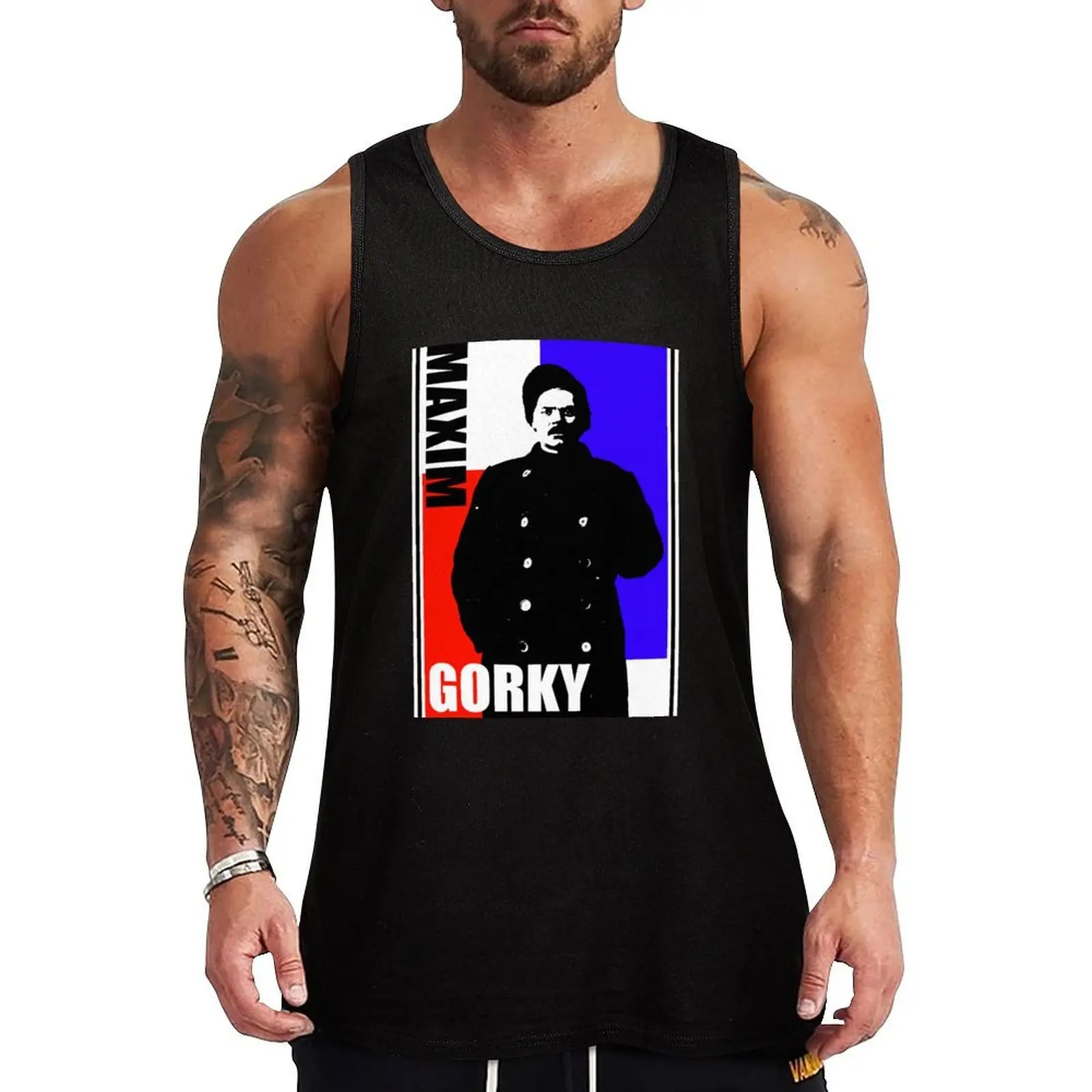 

Maxim Gorky-4 Tank Top summer clothes for men t shirt gym Body man