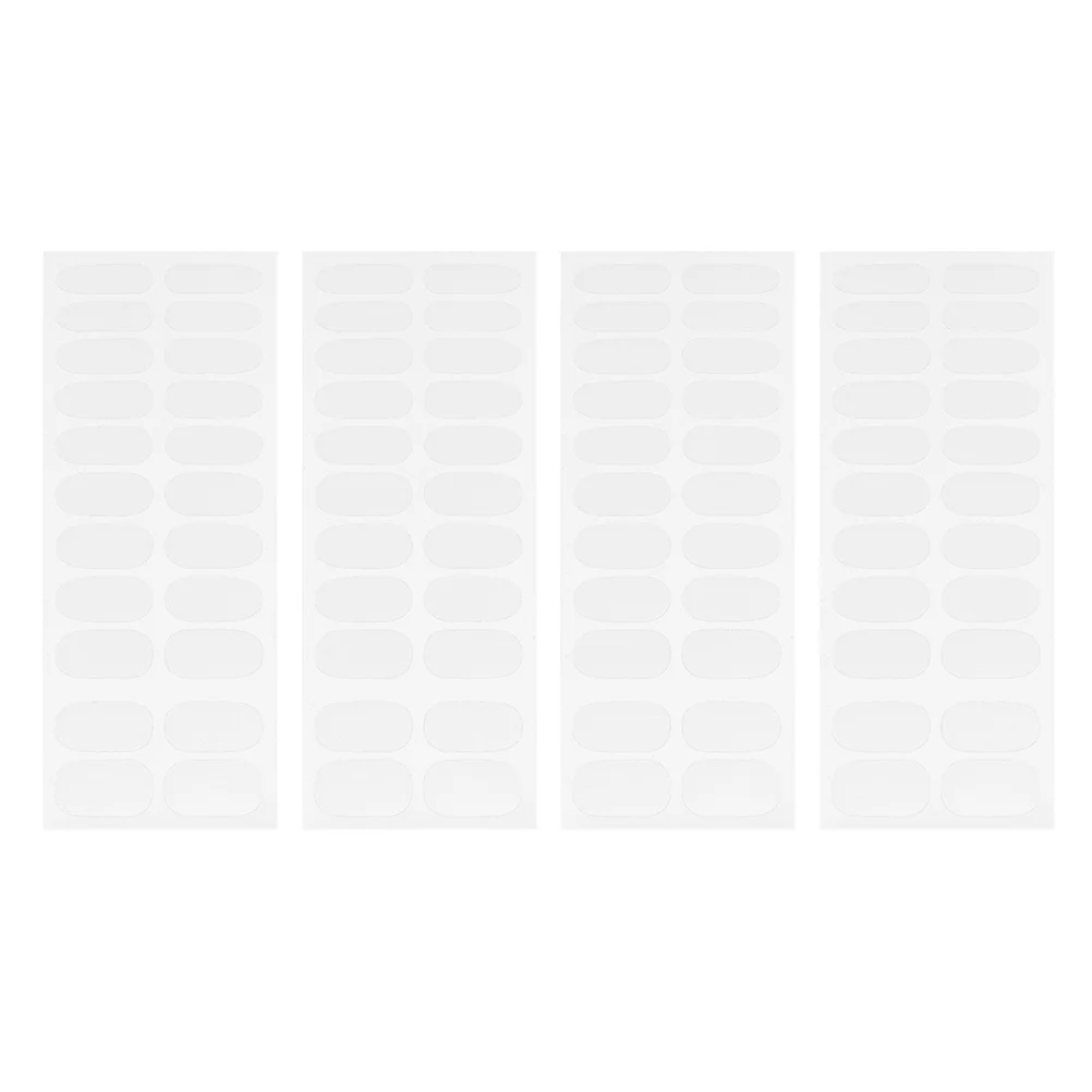 

4 Sheets Nail Polish Guard Strips Transparent Self Adhesive Protective Nail Wraps Manicure Protector Salon Supplies