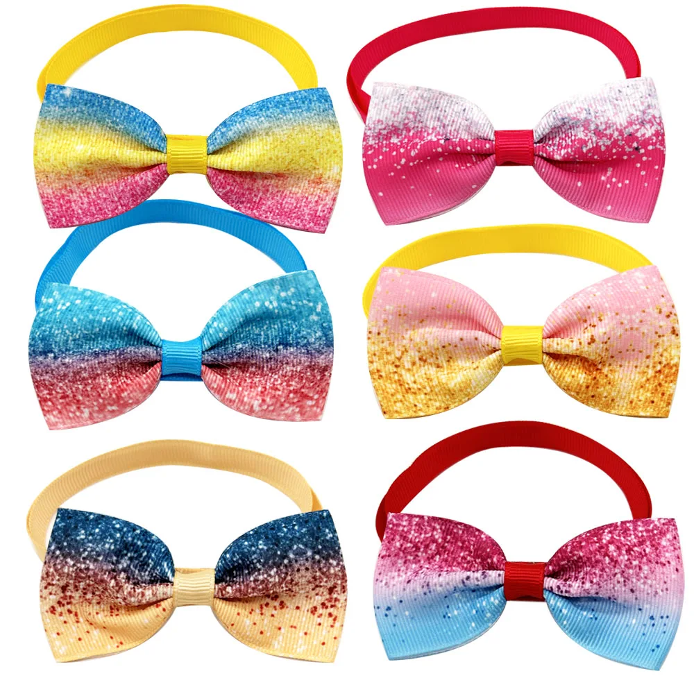 50/100pcs Cute Dog Fashion Bow Tie Dog Bowtie Small Dog Bowtie Bulk Pet Supplies Collars for Small Dogs Dog Accessories