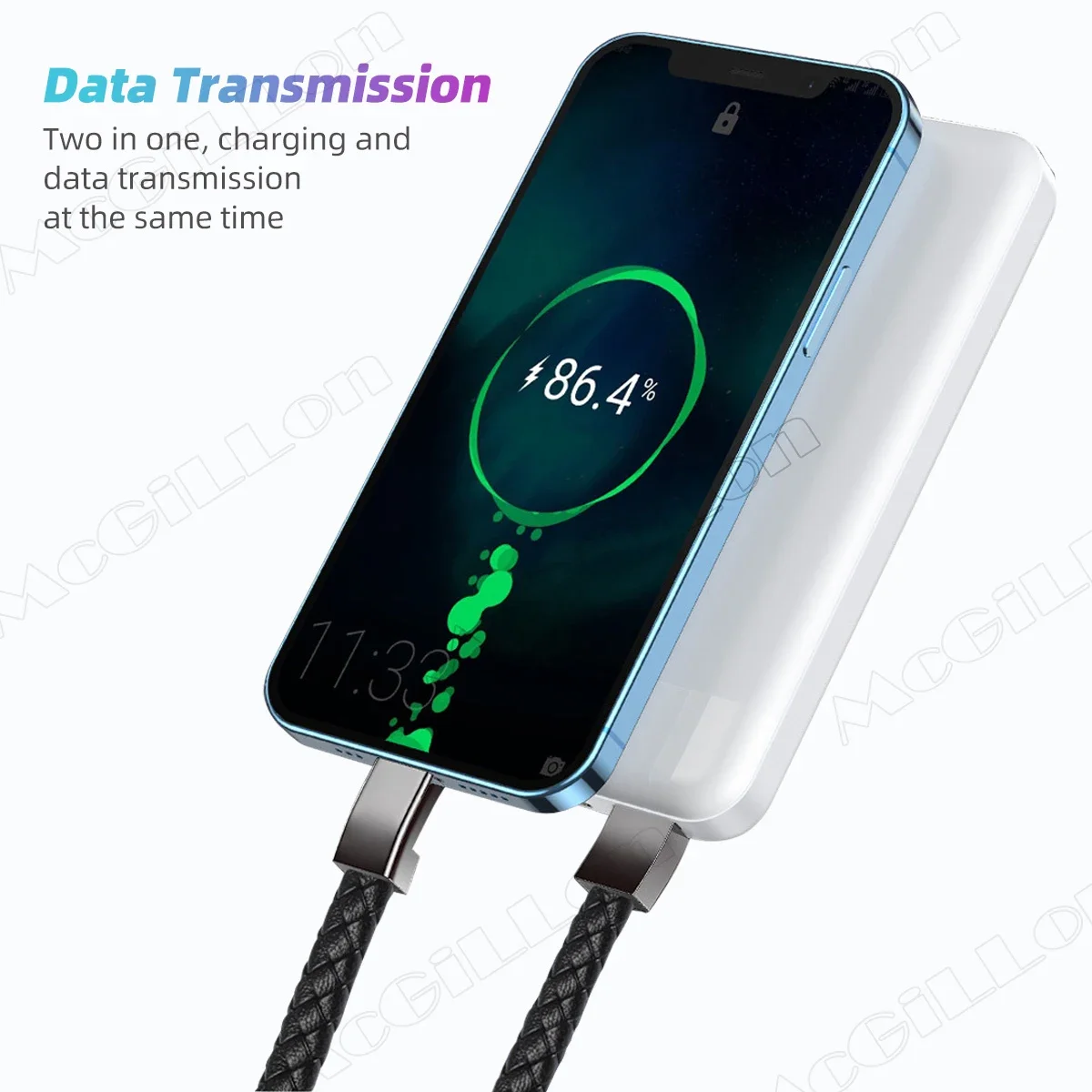 كابل شحن USB من النوع C إلى النوع C ، سلك بيانات سوار ، سلك سريع للآيفون ، وسامسونج ، و شاومى شاو ، وواى واى وبو