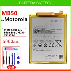 100% Original REAL Genuine MB50 BATTERY For MOTO EDGE S30/2021/G200 XT2175-2 Repair Part High Capacity Mobile Phone Batteries