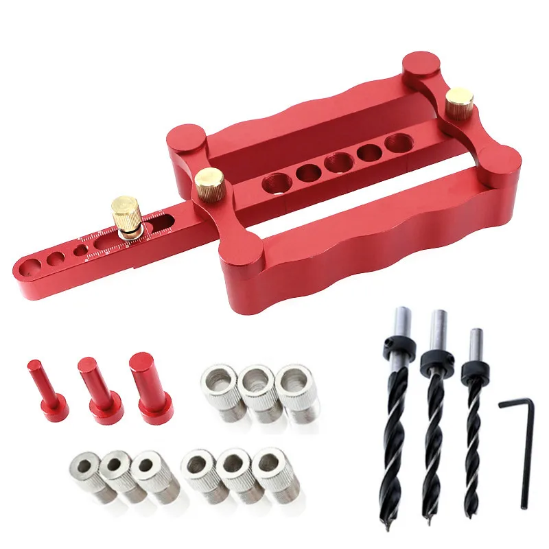 

NEW Self Centering Dowelling Jig Metric Dowel 6/8/10mm Drilling Tools for Wood Working Woodworking Joinery Punch Locator Tool