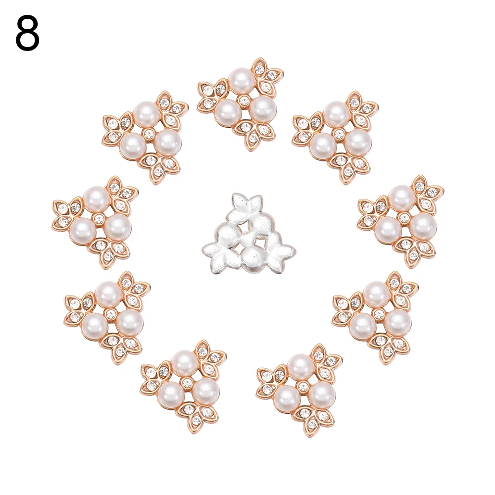 10PCS Snowflake Buttons for Needlework