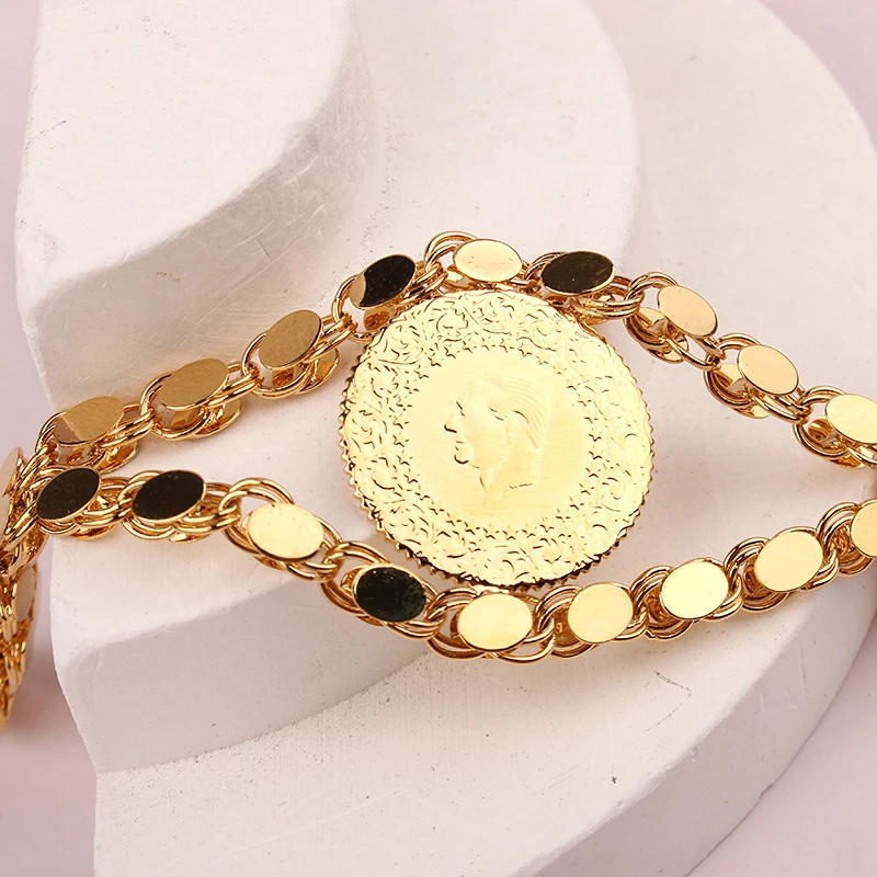 Dicai New Women Bracelet Turkey Oman Luxury Jewelry Wedding Jewelry Bridal Gold Plated Bracelet Gift Couple Bracelets Fashion