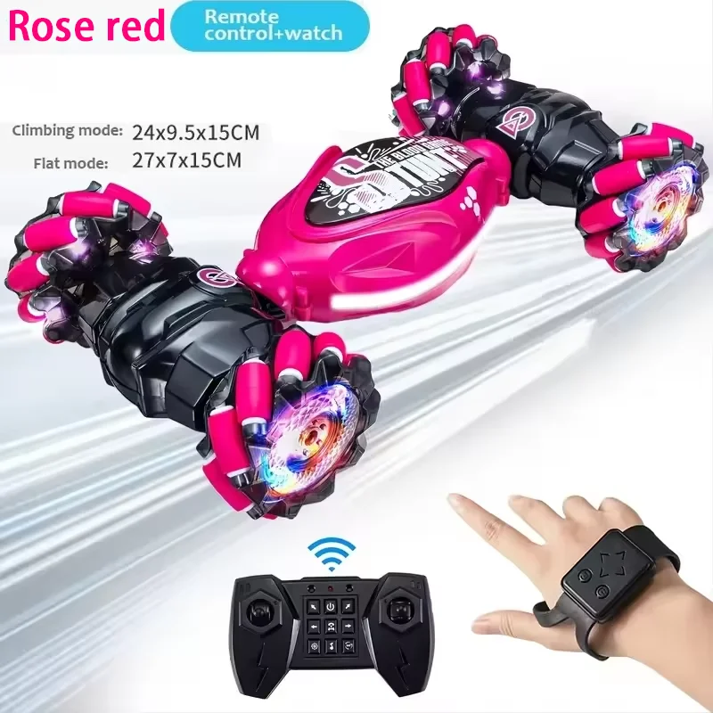 

Customizable Climbing Stunt Car LED Electric RC 4WD Cars Gesture Induction Deformation Twist Remote Controlled Car Electronic