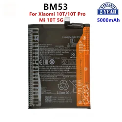 Brand New  BM53 5000mAh Battery For Xiaomi 10T/10T Pro/ Mi 10T 5G  Phone Replacement Batteries