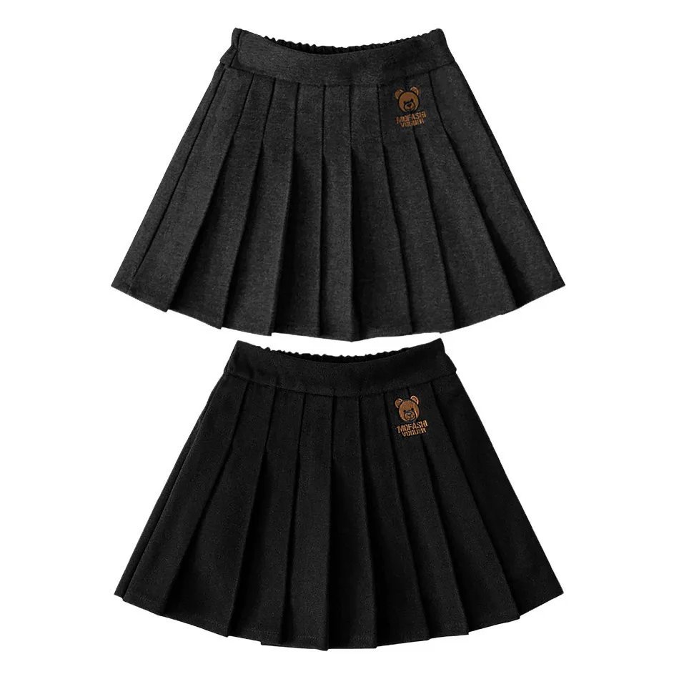 Preppy Pleated Skirts For Girls Children\'s Clothing Cuhk Children\'s Day Casual A Line Dress