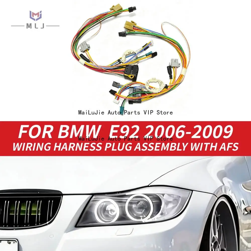 

For BMW 3 Series E92 E93 325I 330I 335 2006-2009 Headlight Internal Wiring Harness Plug With AFS Wiring Harness Car Accessories