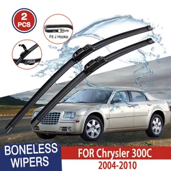 For Chrysler 300C  2004-2010 Car Windshield Wiper U-type Soft Rubber Frameless Bracketless Car Wipers 22