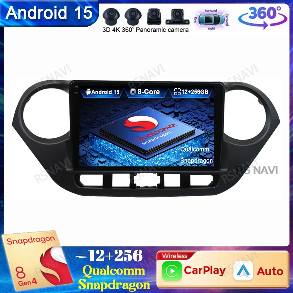 

Android 15 Car Radio For Hyundai Grand I10 I 10 2013 2014 2015 2016 2017 2018 DSP 5G WIFI Wireless Carplay Auto Viedo Player GPS