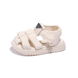 Children Summer Sandals Girls Fashion Pure Color Summer Shoes Little Princess Beach Sandals Baby Soft Anti-slip Cool Shoes