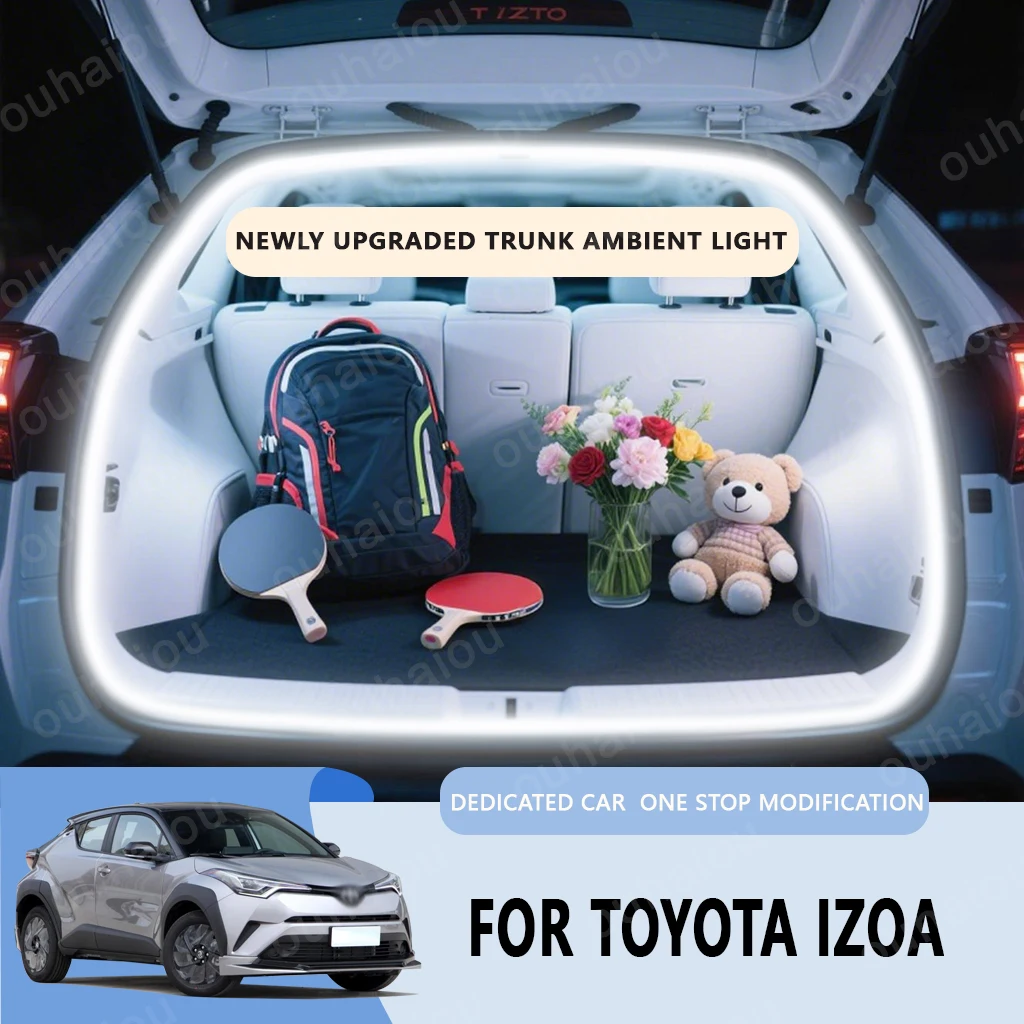 

For Toyota IZOA trunk light modification light Atmosphere lights White warm white Rear Trunk LED Light Bar