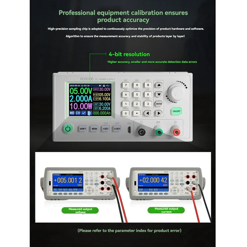 RD6006W Digital Control Power Supply Buck Converter 60V 6A DC Voltage Step Down Power Supply Regulated Module