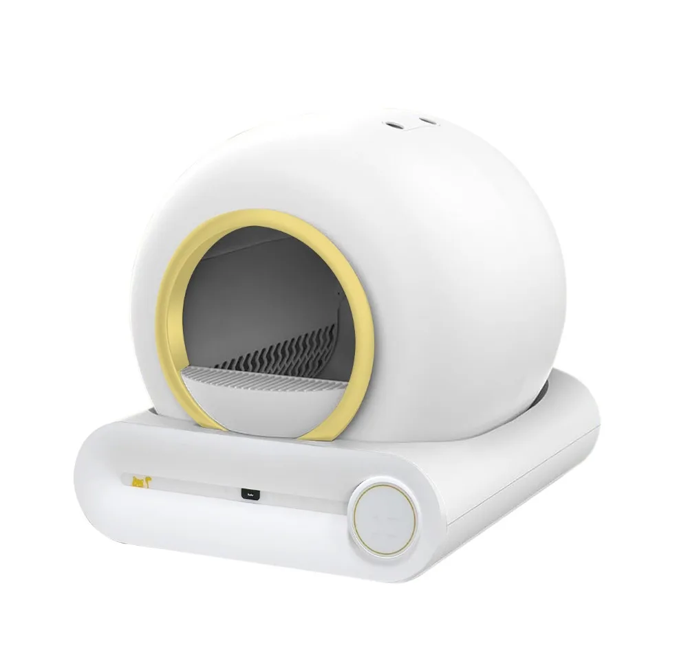 

Smart Cat Litter Box Automatic Self Cleaning Cat Toilet Electric Large Litter Basin With AI Remote Control Function